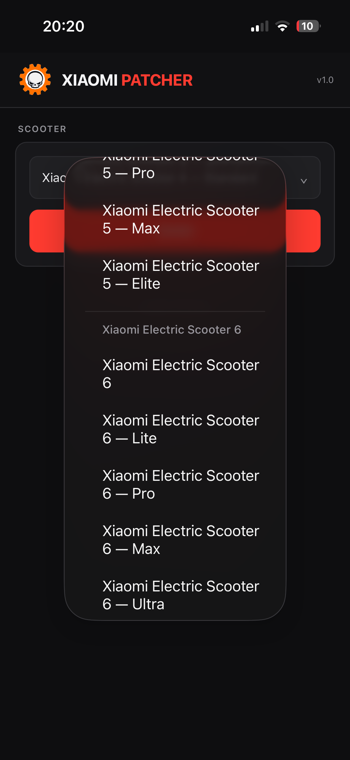 XiaomiPatcher App Interface